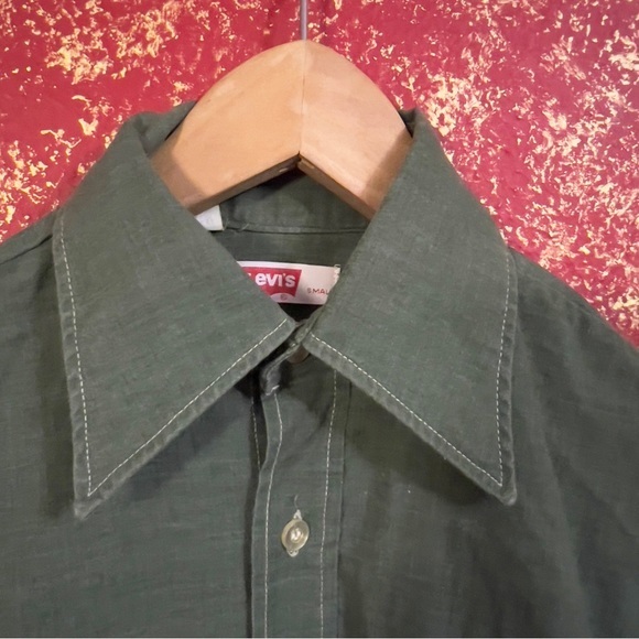 LEVI’s 70’s Vintage Silver Tab Buttons Shirt S - Picture 5 of 9